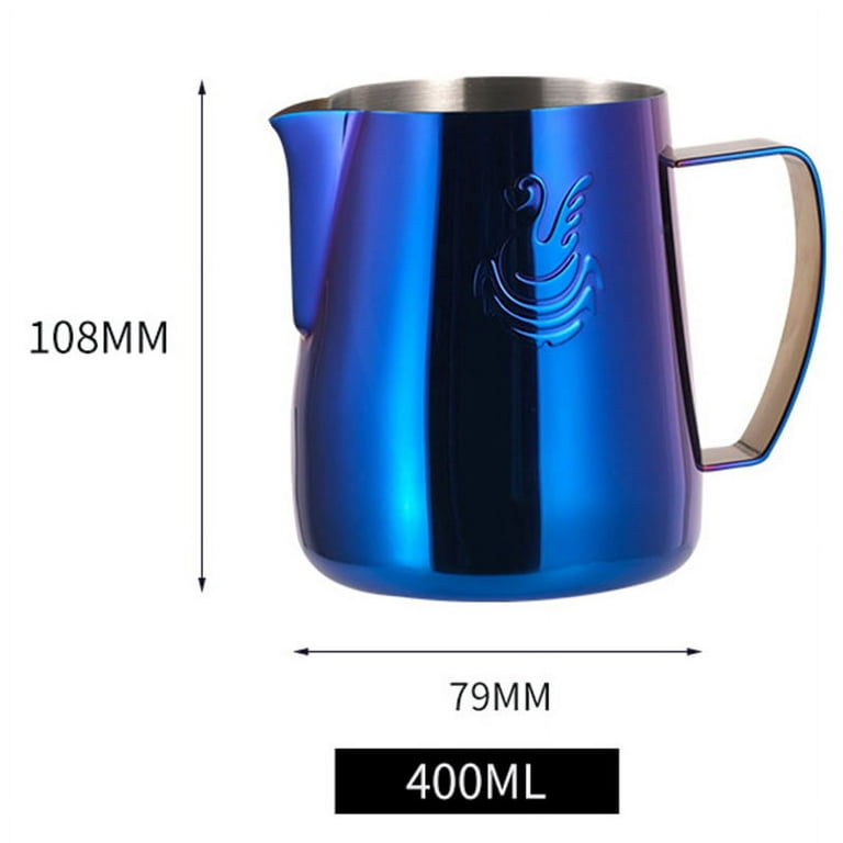 Stainless Steel Milk Frothing Pitcher Cup 350ml (12oz) Coffee Latte Craft  Mug