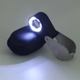 thumbnail image 2 of Magnifying Lens Jewelry Supplies 10X Stainless Steel Compact Size Luminous Multifunctional Mini Folding Optic Glass 20X, 2 of 9