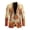 Autumn Capybara Pumpkins, variant on Single Breasted Suit Jacket, Sunflower Fall Bounty Polyester Lightweight Formal Suit Jacket for Casual Business