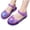 Purple, variant on FSYBOA Girls Jelly Sandals Size 11.5(Little Kids), Closed Toe Cute Non-Slip Adjustable Strap Girls Beach Shoes Purple