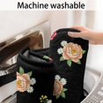 thumbnail image 5 of Pioneer Flower Floral Print Pattern Bathroom Rugs Mat, Non Slip Microfiber Bathroom Rug with Rubber Backing, Soft Mats for Bathroom Floor Tub Shower, 17"x30", 5 of 5