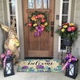 thumbnail image 4 of Spring Summer Door Mat,Hydrangea Bee Flower Floral Indoor Outdoor Non-Slip Doormat,Entryway Front Porch Farmhouse Spring Welcome Door Mat Colorful for Entrance Decor,30" x 17", 4 of 6
