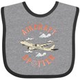 thumbnail image 3 of Inktastic Aircraft Spotter Plane Lover Boys or Girls Baby Bib, 3 of 4
