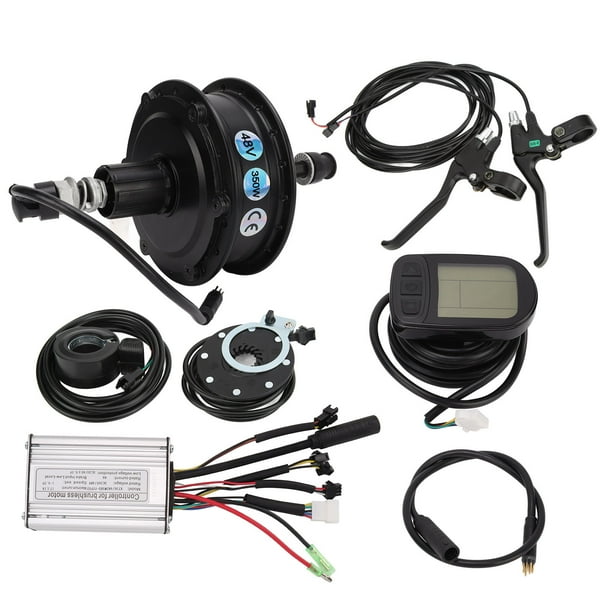 Kit de motor de tracción trasera W, bicicleta eléctrica de 48 V y 350 W Kit de motor de tracción trasera para bicicleta eléctrica Motor de tracción trasera W de primera calidad