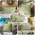 thumbnail image 5 of Easter Decorative Throw Pillow Covers 16x16 Inch Set of 2 Spring Floral Home Decor Pillow Cases for Couch, Flower Butterfly Green Leaves Cushion Case for Living Room Bedroom Bed Car Chair, 5 of 9