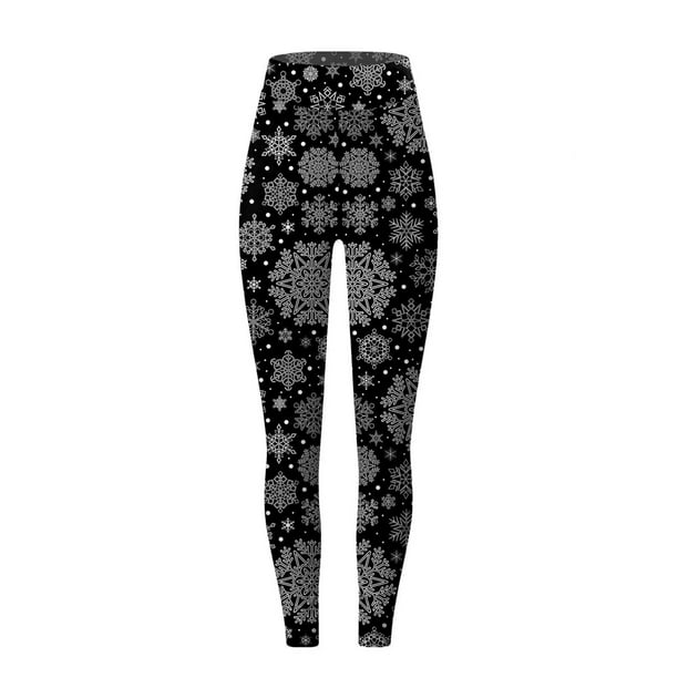 CEHVOM Sherpa Fleece Lined Leggings For Women,High Waisted Christmas  Leggings For Women Tummy Control Tights Christmas Print Tights Workout Yoga  Pants