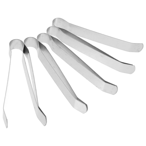 KALLORY Stainless Steel Candle Wick Clips 5 Pieces Metal Wick Holders for Candle Making and Crafts