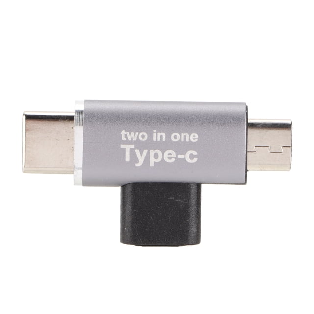 Adaptador 2 en 1 TypeC hembra a Micro macho para accesorio mejorado de teléfono móvil IPhone TypeC (interfaz Micro TypeC)