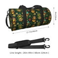thumbnail image 4 of Fotbe Mask Tropical Flower Pattern Foldable Sports Gym Bag with Wet Dry Pocket, Ultralight Travel Bag, Large Capacity Duffel Bag, Splash Proof Carry on Bag, Overnight Bag, Weekender Bag, 4 of 8