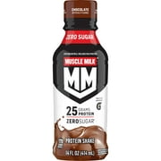 Muscle Milk Genuine Protein Shake, Chocolate, 14 fl oz Bottle, 25g Protein