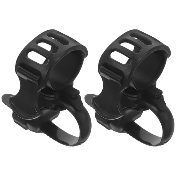 Pawsdot Electric Power Wheelchair Cane Holder Black Rubber 2Pcs