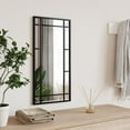 thumbnail image 4 of vidaXL Mirror Decorative Wall Mounted Make up Mirror Black Rectangle Iron, 4 of 65
