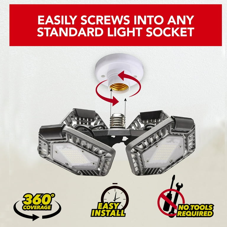 Bell+Howell QuadBurst Super Lamp, 192 LED, 4-Panel Multi