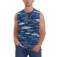thumbnail image 1 of Bingfone Ornamental Fish Pattern Men's Tank Tops Workout Sleeveless Tee Shirts Running Beach Tanks for Men-Large, 1 of 7