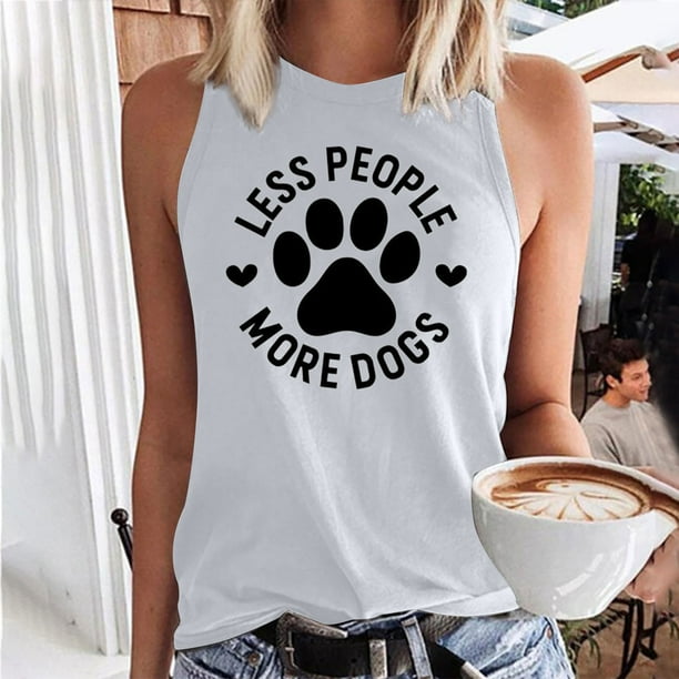 Workout Tank Tops foe Women Summer Sleeveless Shirts Vacation Muscle Tank  Tops Funny Print Dressy Casual Comfy Blouses