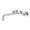 Polished Chrome, variant on Kingston Brass KS6050DX Concord Two-Handle 3-Hole Wall Mount Roman Tub Faucet in Matte Black