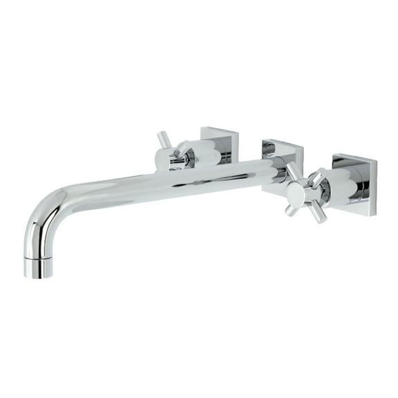 Kingston Brass KS6051DX Concord Two-Handle Wall Mount Roman Tub Faucet, Polished Chrome