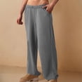 thumbnail image 2 of Penkiiy Womens Sweatpants Wide Leg Loose Pants High Waisted Drawstring Casual Baggy Lounge Yoga Pants with Pockets L Gray, 2 of 8