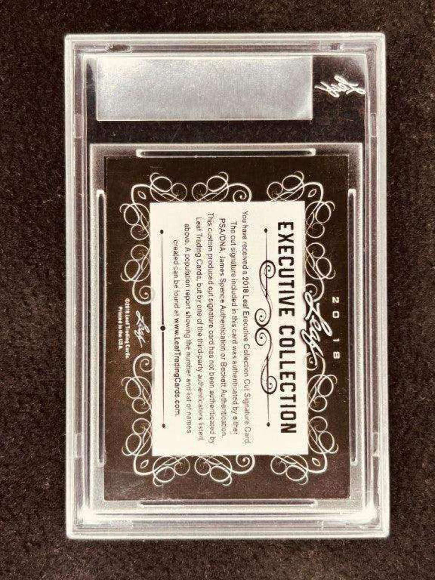 Hugh Hefner 2018 Leaf Cut Signature certified autograph card JSA Playboy