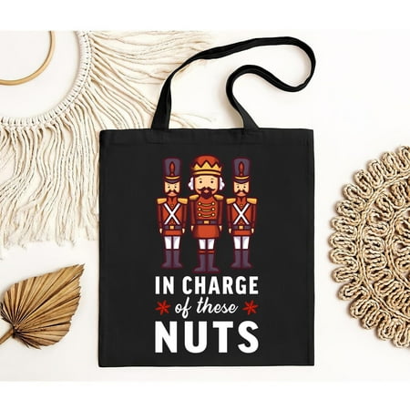 vintage NEW LIMITED Nutcracker Squad In Charge Of These Nuts Ballet Gift Tote Bag-TH23658