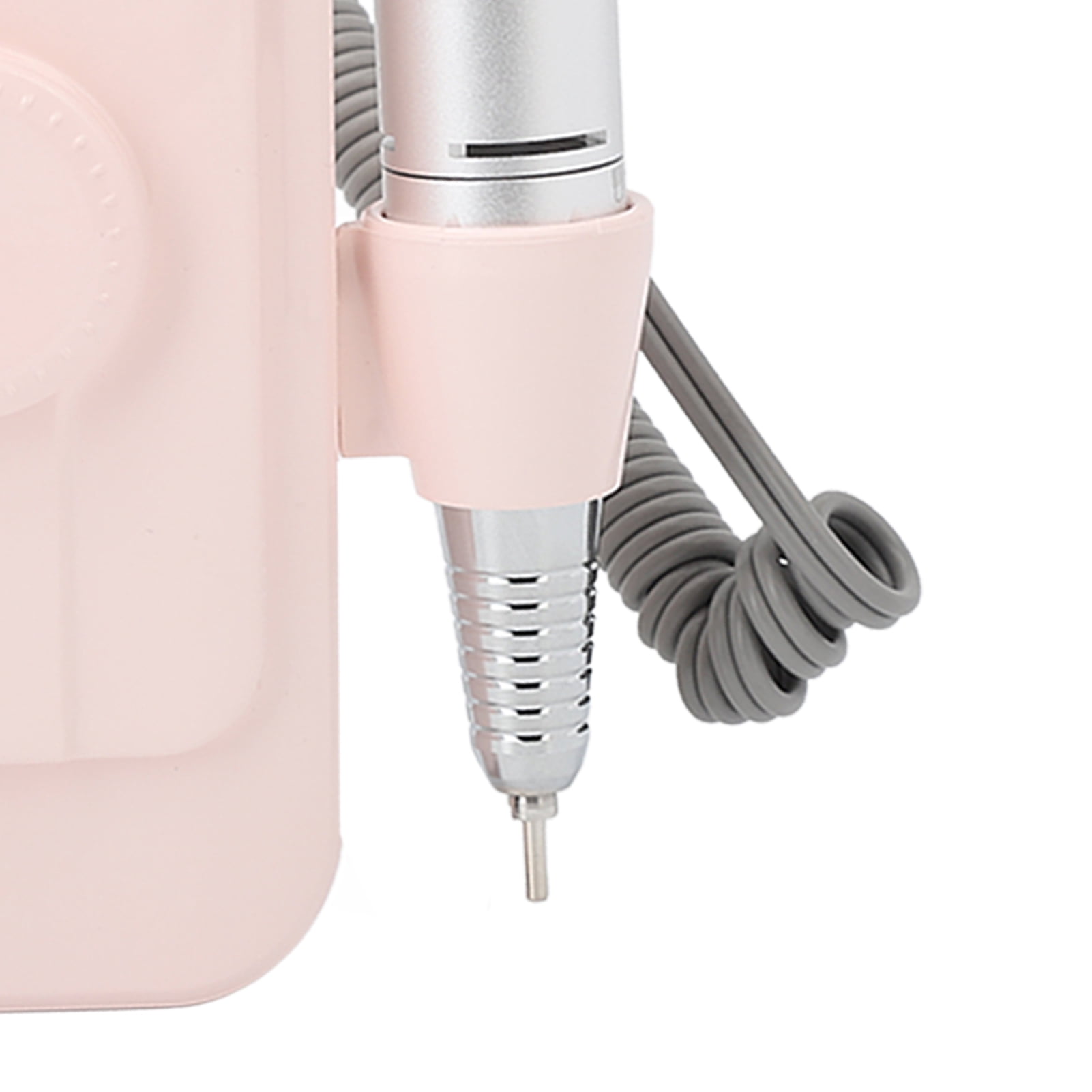 BIMZUC Portable Electric Nail Drill Machine Rechargeable 35000 RPM Professional High Power Nail Art File Drill Kit for Gel Nails, Pink (9.45 in / 24 cm)