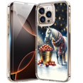 thumbnail image 1 of Funda bicol para iPhone 16 Pro de 6.3 pulgadas, transparente y delgada, a prueba de golpes, Navidad, 1 of 6