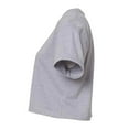 thumbnail image 5 of Women's Ideal Crop Top Round Neck Short Sleeve T-Shirt, Heather Grey, 2X-Large, 5 of 8