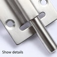 thumbnail image 3 of 2 Pack Barrel Bolt Latch, Slide Bolt Latch Slide Latch Lock, Thickened Stainless Steel Sliding Lock - 【304】 5 inches, 3 of 6