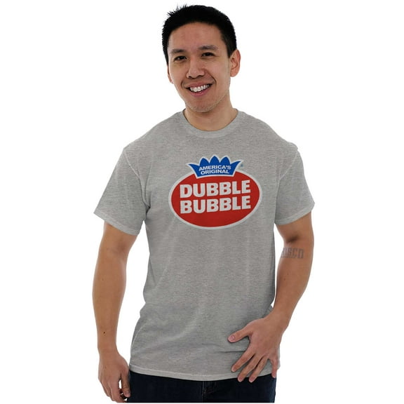 Vintage Dubble Bubble Gum Double Logo Men's Graphic T Shirt Tees Brisco Brands S