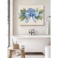 thumbnail image 6 of Hydrangea Flower Wall Art for Living Room,Canvas Picture Wall Decor for Bathroom Bedroom,Pastoral Blue Bow Floral Spring Lraf Painting Artwork for Office Kitchen Hallway Dining Room Decor 16"x20", 6 of 8