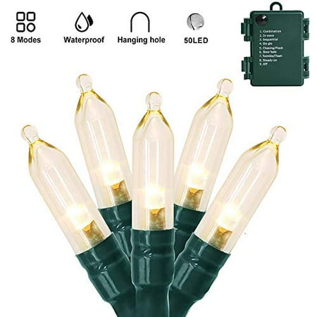 Christmas Lights Wastou 50 Led Battery Operated String For Christmas Lights Wastou 50 Led Battery