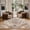 Rust, variant on Toyoso 3x5 Area Rug Living Room Rugs - Vintage boho Decor Floral Area Rugs for Bedroom Dining Room Machine Washable Farmhouse Floral Carpet- Blue