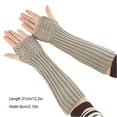 thumbnail image 2 of Guardurnaity 1 par de manoplas sin dedos para invierno, manoplas térmicas para mujer, para exteriores, color negro guantes y mitones gris claro Guardurnaity AP009401-04, 2 of 6