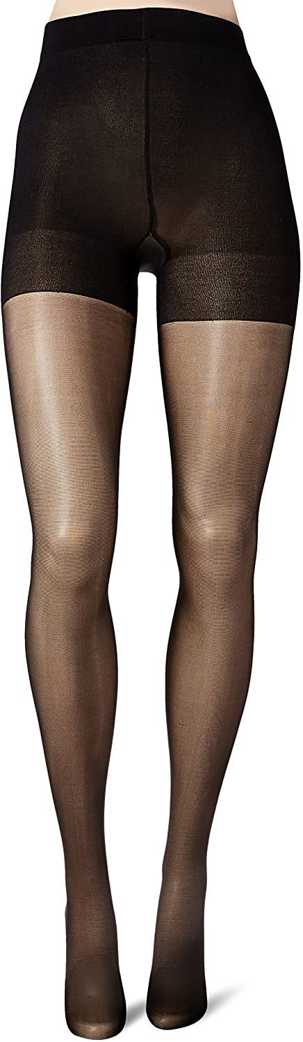 No nonsense Great Shapes All-over Shaper Black Tights Pantyhose MADE IN USA  Sz C