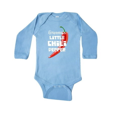 

Inktastic Granma s Little Chili Pepper Gift Baby Boy or Baby Girl Long Sleeve Bodysuit