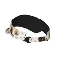 thumbnail image 2 of Fotbe Honey Bee Insect Visera Deportiva con Diseño, Gorra Abierta Ajustable de Algodón para Mujer y Hombre, 2 of 7