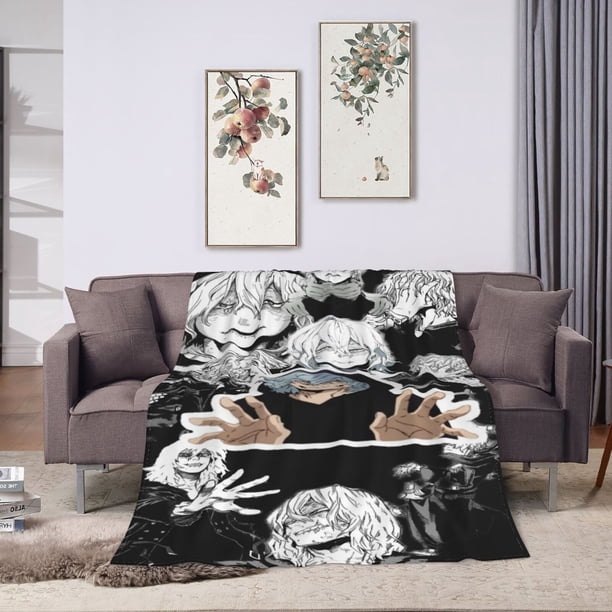 アウトドア寝具 VAULTROOM LIVING BLANKET Shigaraki Tomura Cartoon Blanket Cozy Warm Flannel Throw Blanket