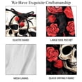 thumbnail image 4 of luoweisi Men's Beach Shorts Quick Dry Swim Trunks with Mesh Lining Couple Skulls 2XL, 4 of 5