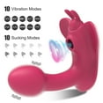 thumbnail image 2 of XBONP Vibromasseur Portable pour Femmes avec Télécommande APP, Stimulateur de Point g Jouets Sexuels pour Femmes, Rouge, 2 of 8