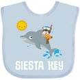 thumbnail image 3 of Inktastic Siesta Key Florida Vacation Boys or Girls Baby Bib, 3 of 4