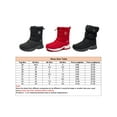 thumbnail image 2 of Colisha Men Winter Warm Shoes Plush Lined Booties Waterproof Round Toe Snow Boots Hiking Non-Slip Solid Cotton Boot Black 5, 2 of 8