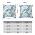 thumbnail image 2 of Pofeuu Dragonfly Floral Print Double-sided plush pillowcase Square Throw Pillow Covers Pillows Cover for Living Room Bedroom Sofa Couch Cushion Cover（No pillow core）-12"x12", 2 of 7