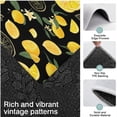 thumbnail image 3 of Yellow Lemon Fruit Slices Black Pattern Kitchen Rugs Sets Of 3,Kitchen Runner Rugs Non Skid Washable,Decorative Kitchen Floor Mats for Kitchen,Sink,Laundry,17"x30"+ 17"x47" + 17"x59", 3 of 6