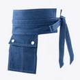 thumbnail image 3 of Aellinatey Denim Corset Belt For Women Denim Waist Belt With Pocket Women Denim Belt, 3 of 16
