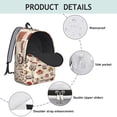 thumbnail image 3 of Japanese Food Sushi Roll School Backpack, Foodie Sushi Pattern Travel Backpack with Anti-theft Features for Daily Commuting, 3 of 3
