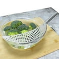 thumbnail image 2 of Amdohai 1pc Kitchen Stainless Steel Pot Strainer, Hand Held Pot Drainer, Fruit Washing Filter, 2 of 7