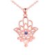 thumbnail image 1 of Collar con colgante de mano y ojo de Buda con diseño de flor de loto y flor de loto simple de estilo europeo y americano, 1 of 6