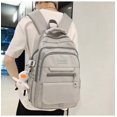 thumbnail image 3 of Mochila Mujer Mochila Mujer Bolso de libros casuales escolares de gran capacidad Moda a prueba de agua para deportes al aire libre, 3 of 5