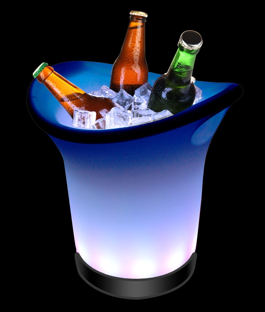 fun central ac598 led light up ice bucket, glowing ice bucket, ice