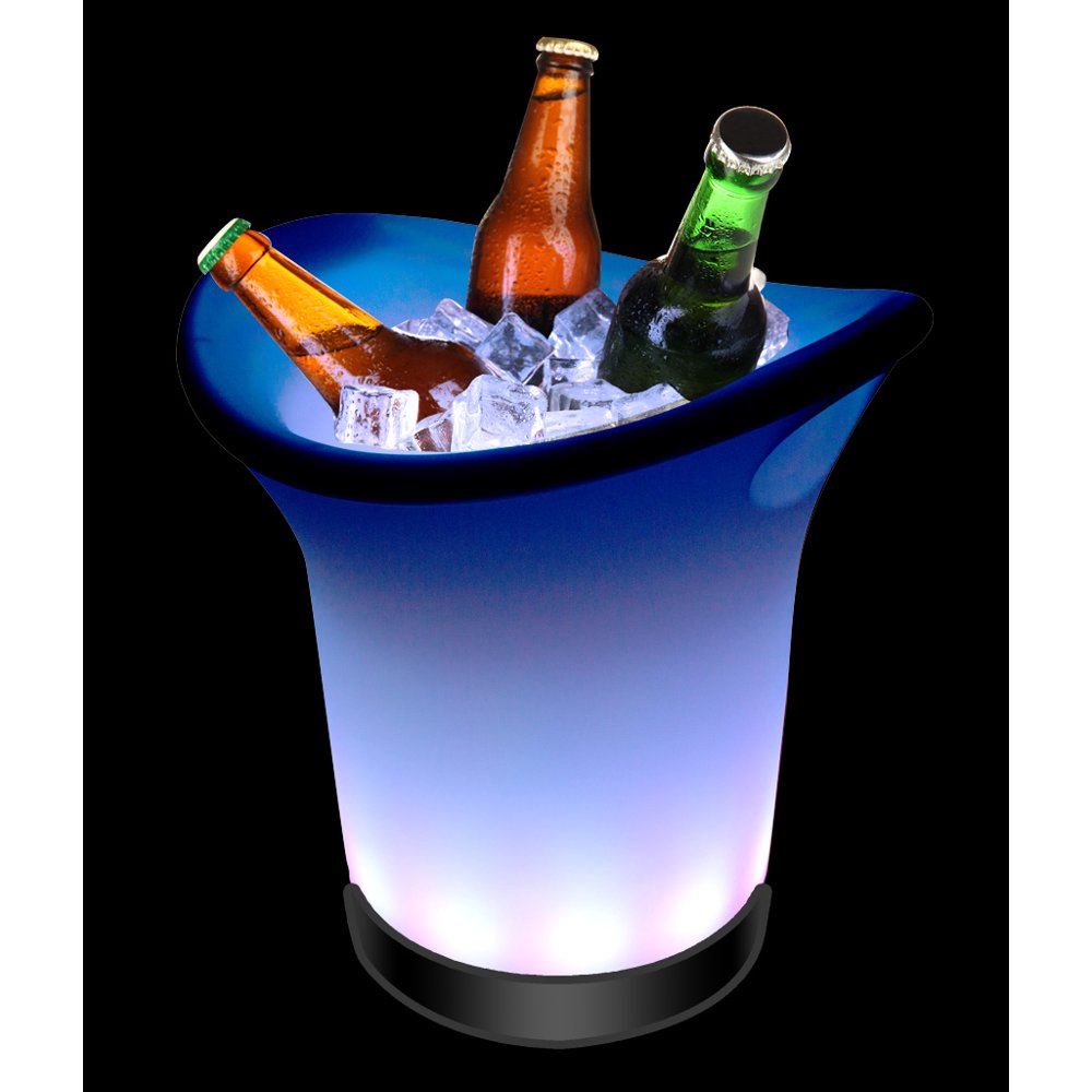 fun central ac598 led light up ice bucket, glowing ice bucket, ice